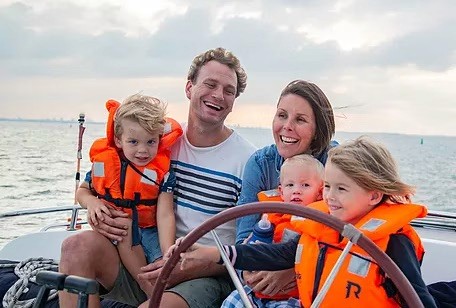 Rijcken family on sailing trip