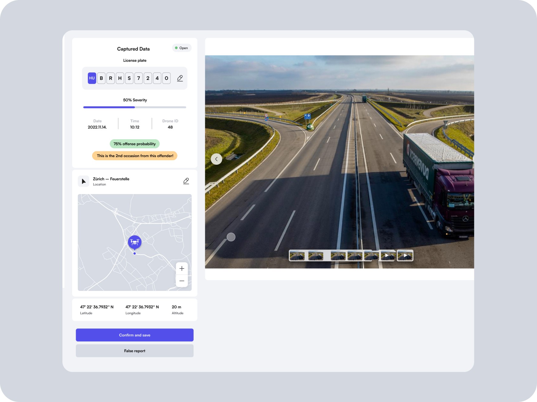 A screen showing how to verify reports