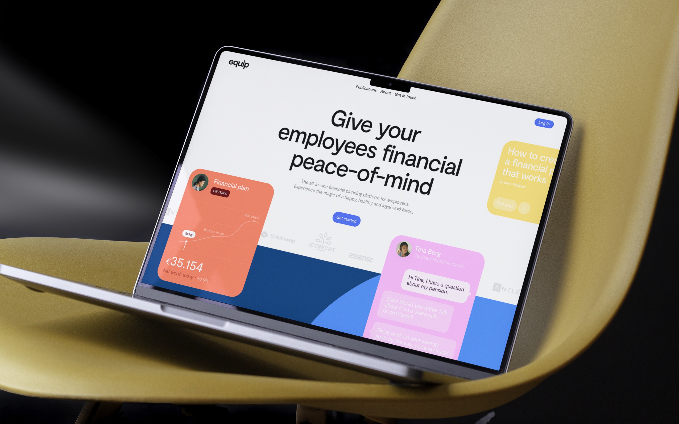 UI webiste equip mockup by analogue agancy
