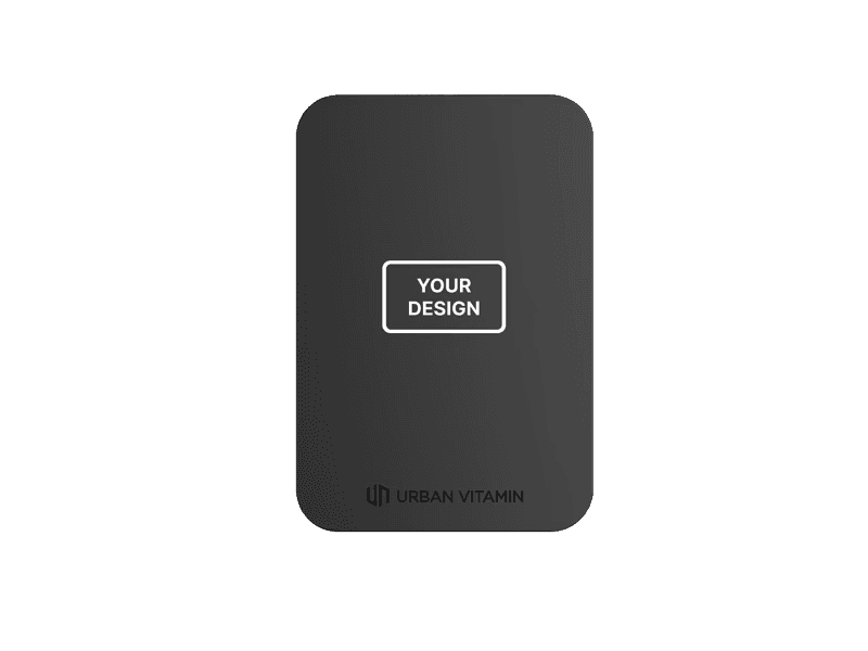 Magnetic 3000 mAh wireless powerbank for branded corporate gifts