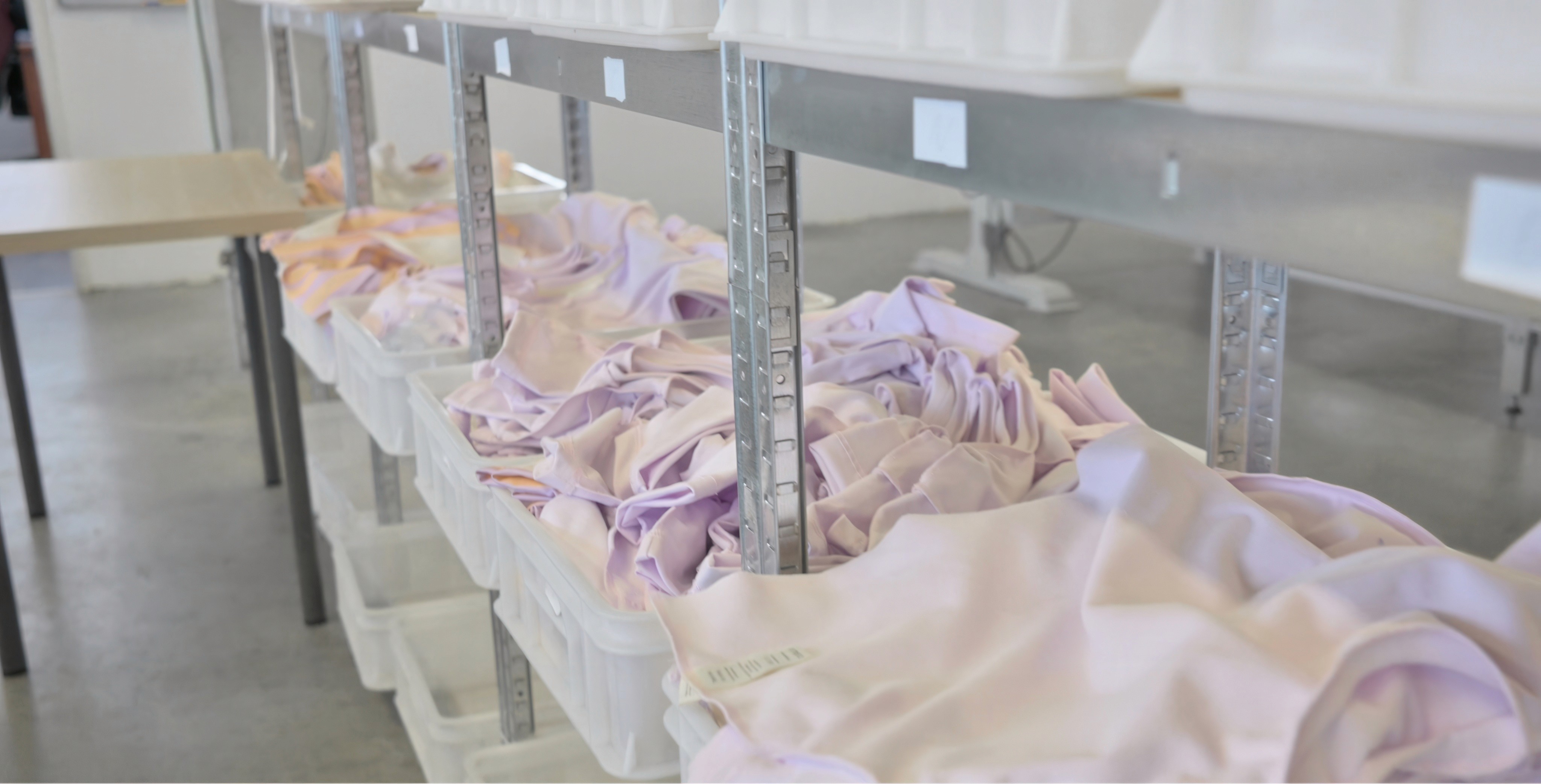 Sorting zone at NILTEXTILE facility