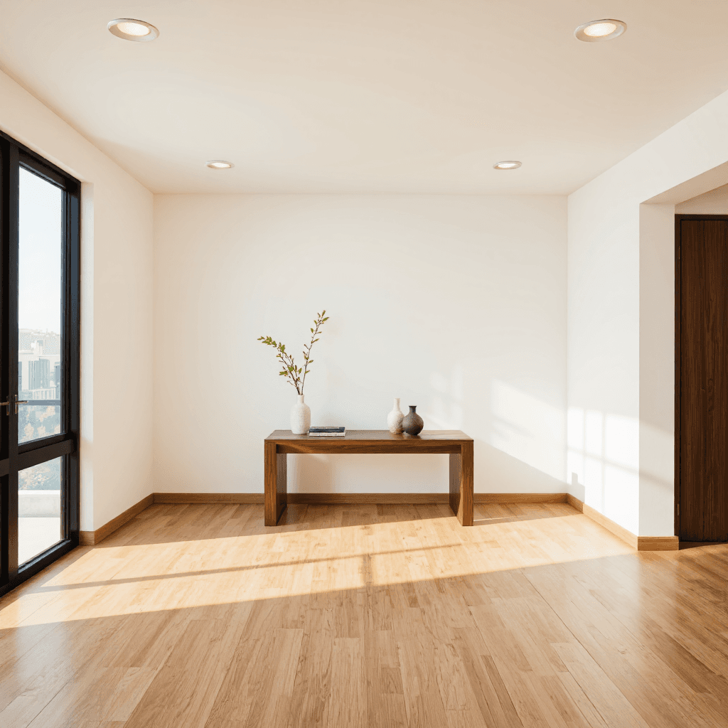 product photography of recessed LED light fixtures