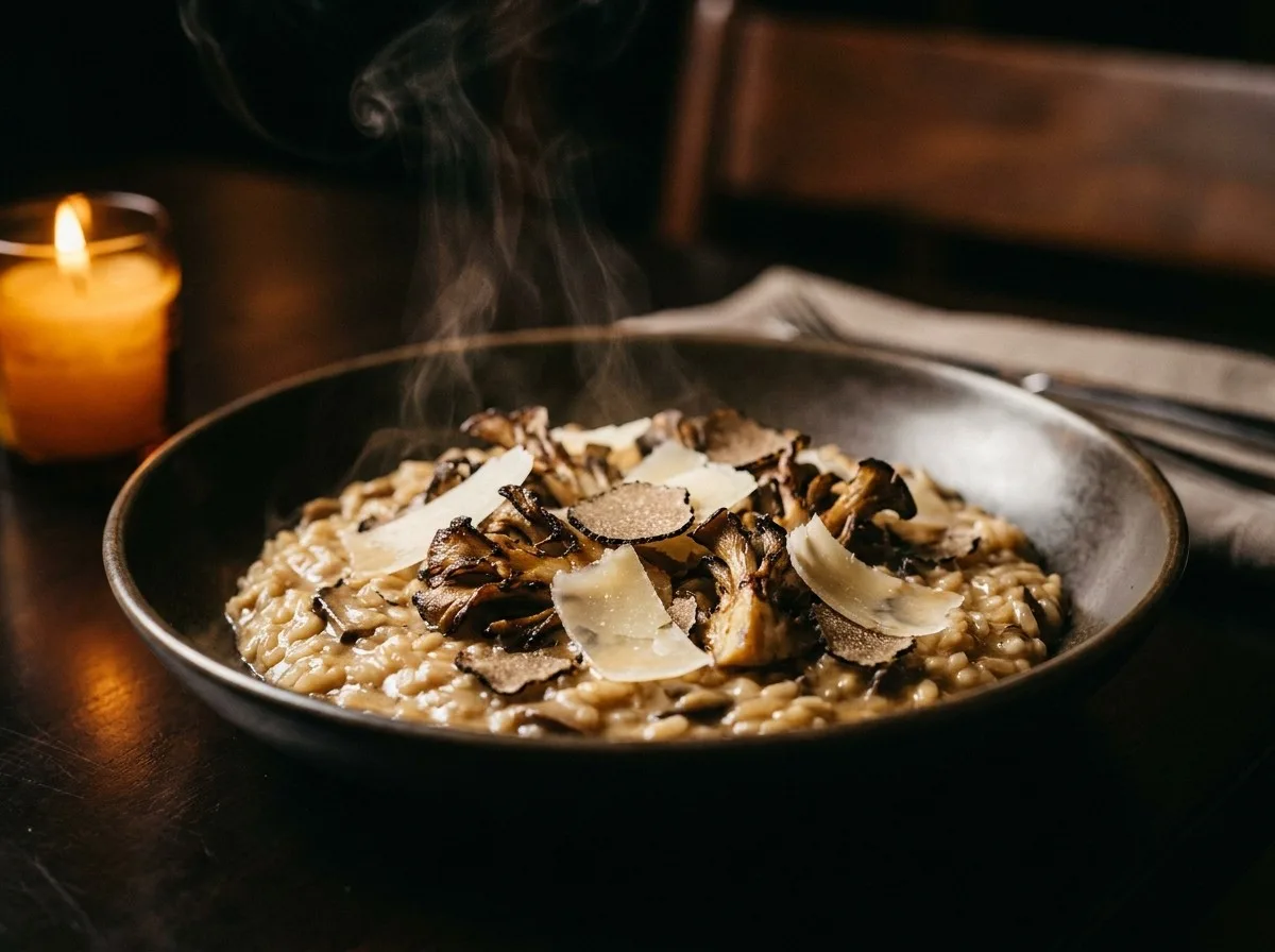 Wild mushroom risotto