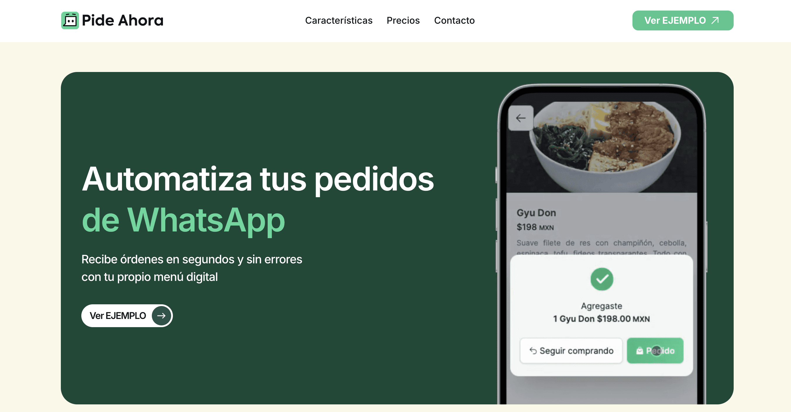 Pide Ahora - Automatiza tus pedidos de WhatsApp con tu menú digital