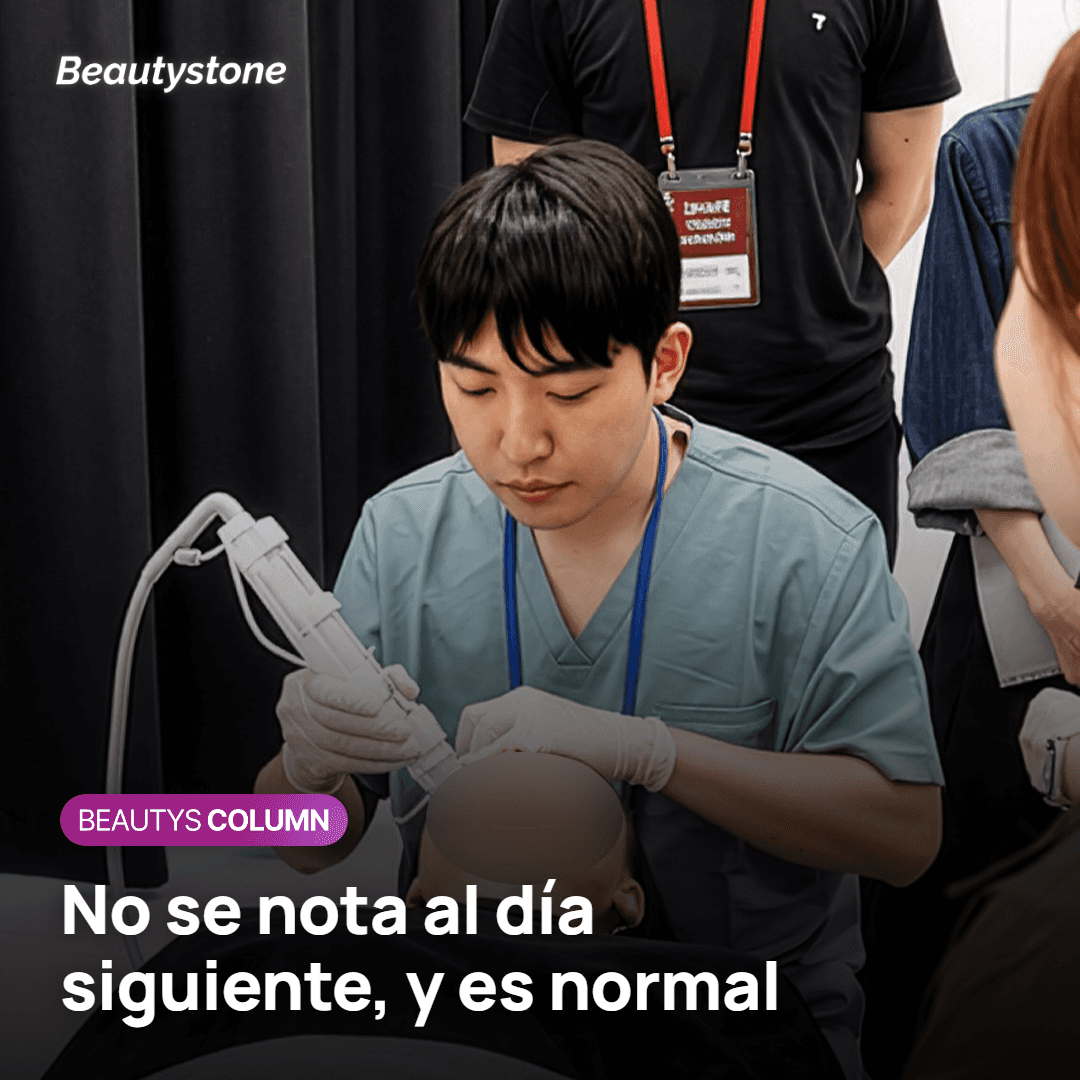 Aplicación superficial de Skin Botox en pequeñas dosis sobre la piel del rostro
