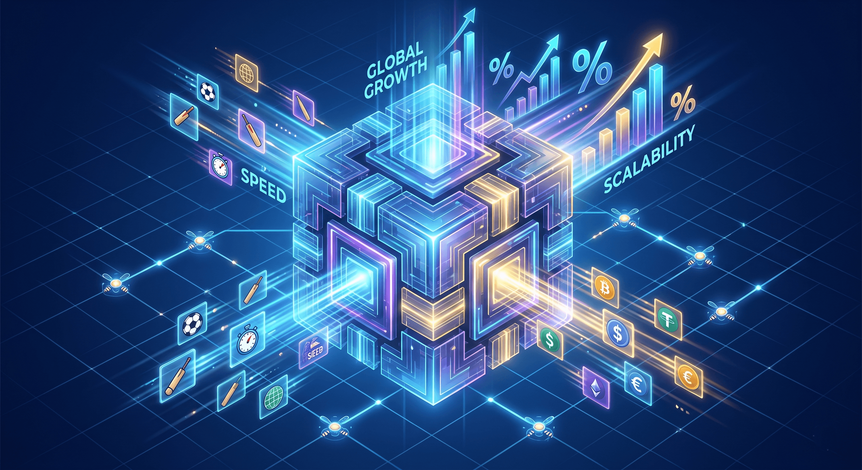 Global sports betting platform network with localised payment gateways, edge computing nodes, and elastic scaling architecture spanning multiple regions