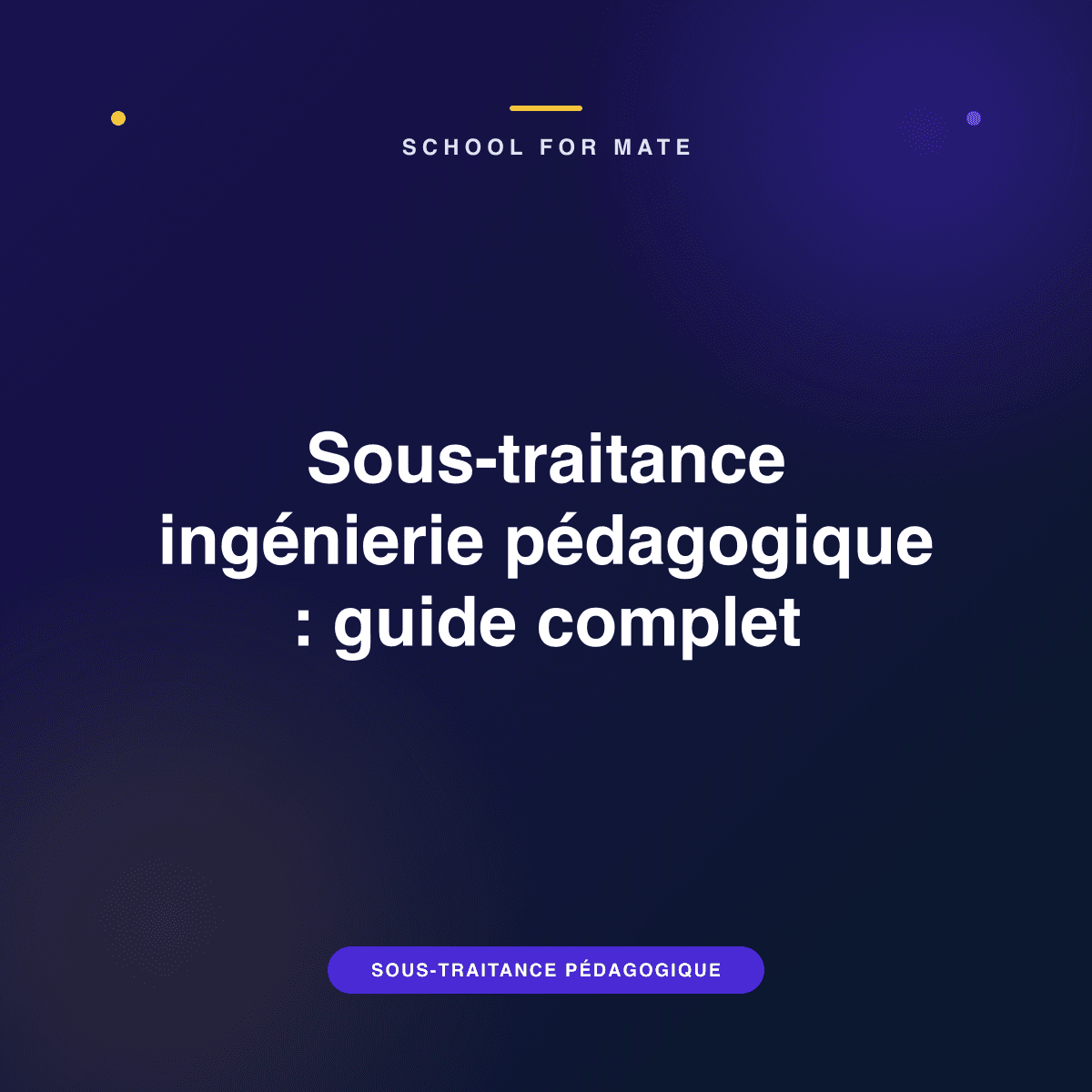 Illustration : Sous-traitance ingénierie pédagogique : guide complet