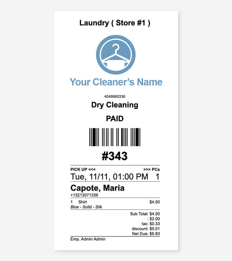 Customer Receipt Template