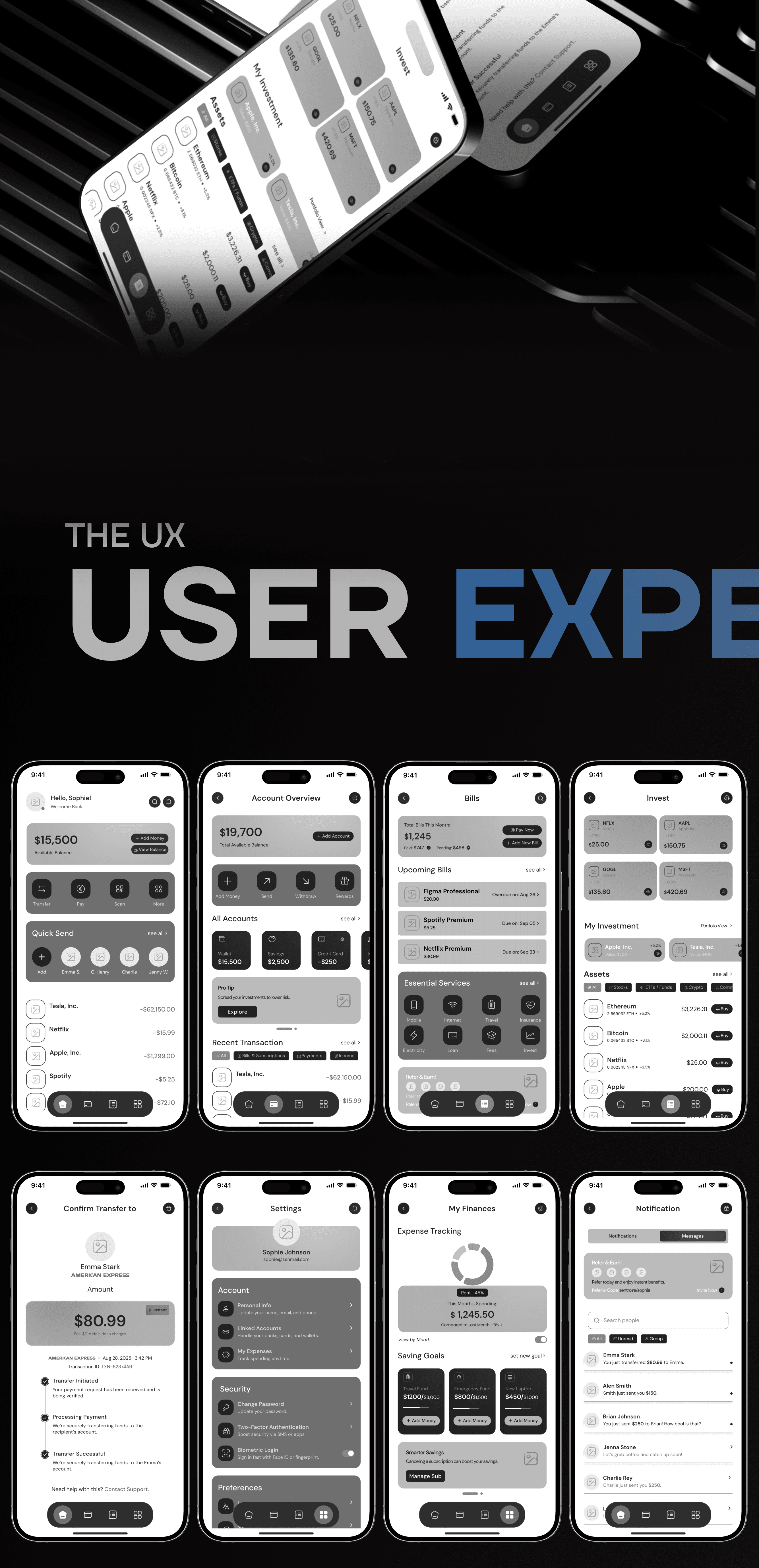 Zentro Finance App - The UX.