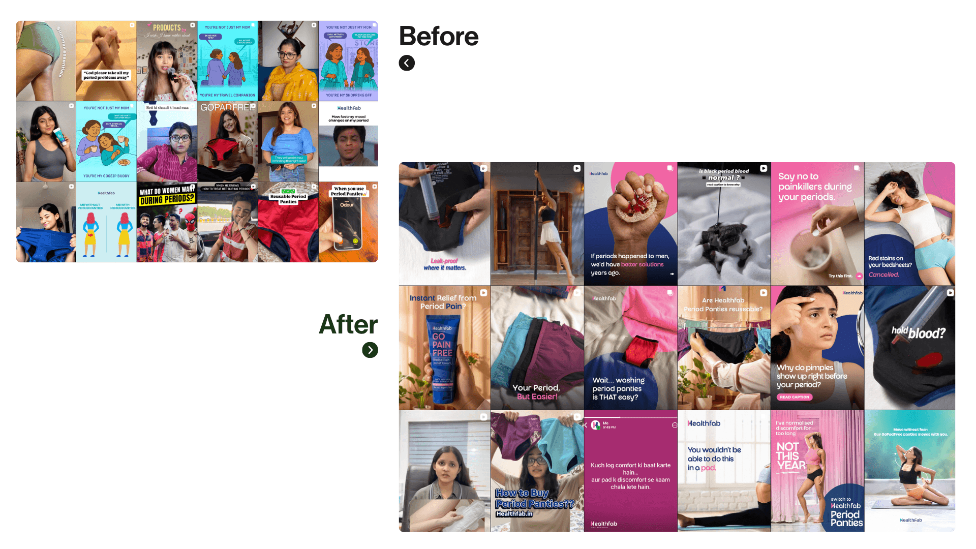 Healthfab before and after