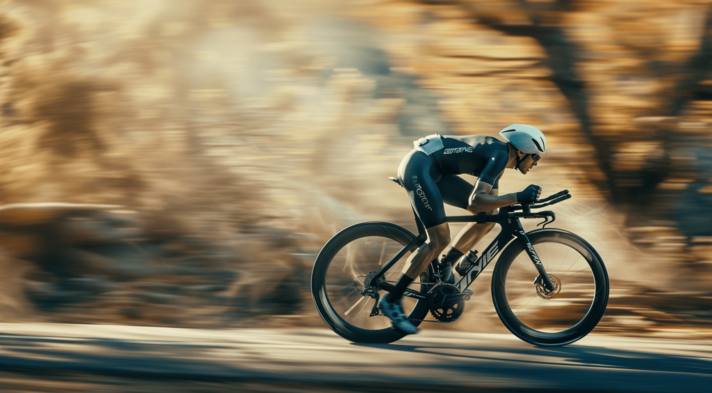 Drone shot of a running track at night