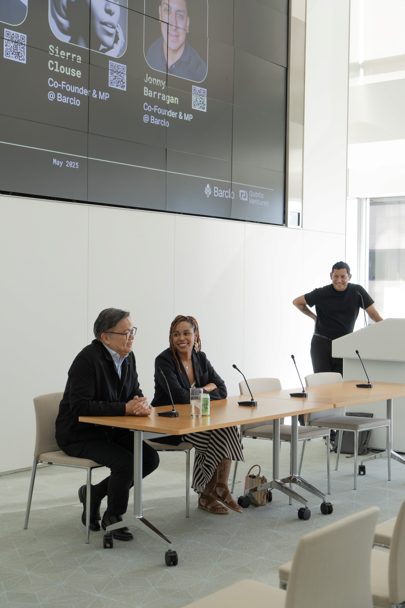 Portrait of woman waring headphones and enjoying music