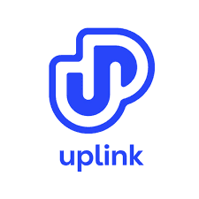 Logo featuring the letters "J" and "P" intertwined, with the word "uplink" below, all in a blue color scheme.