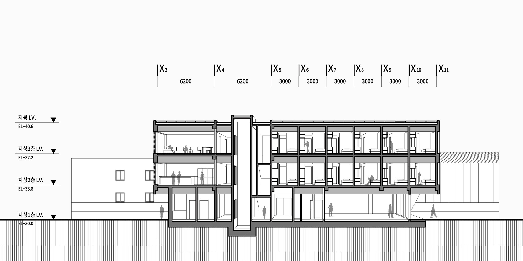미백 이청준 문학관 건립 - 중첩된 이야기 상자 | 횡단면도