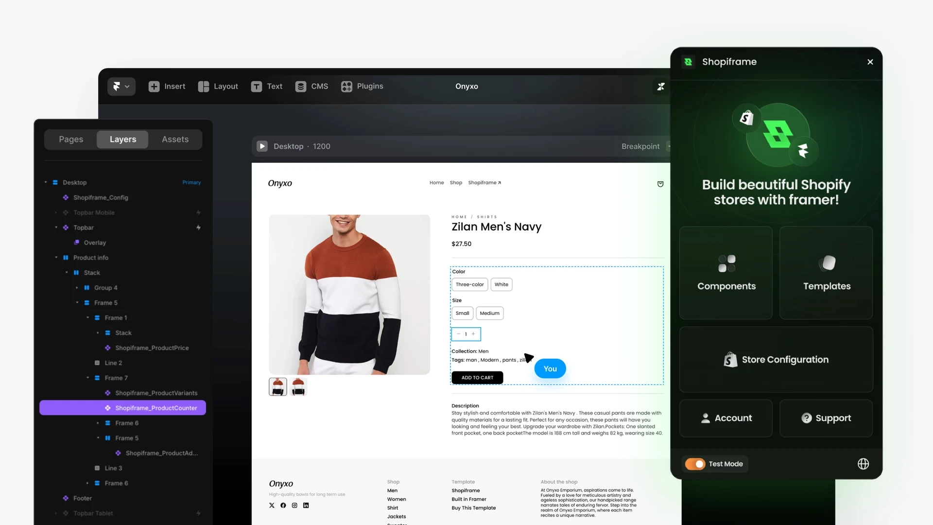 How to Build an E-Commerce Shop with Framer and Shopify Using the Shopiframe Plugin