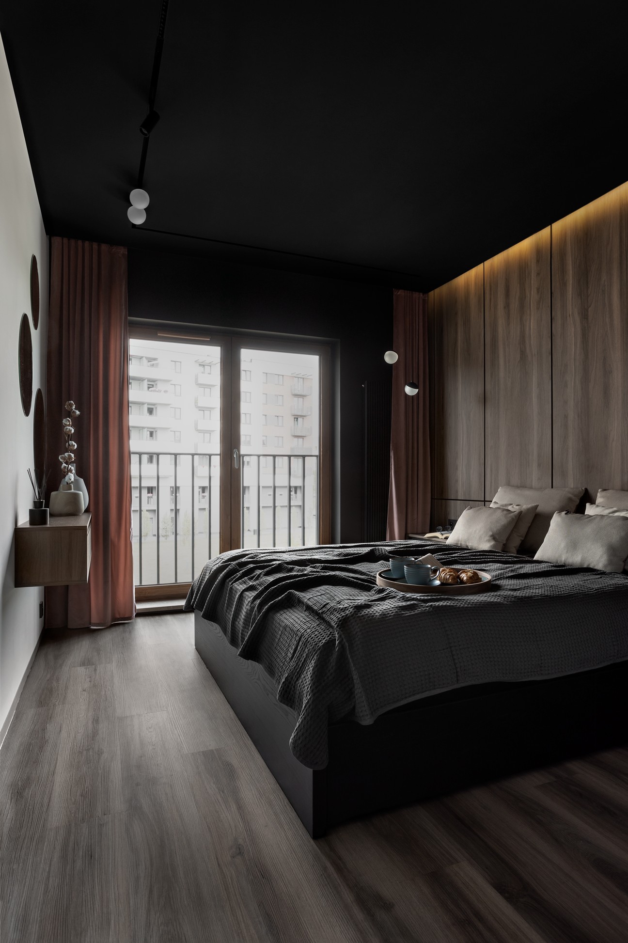 moody bedroom