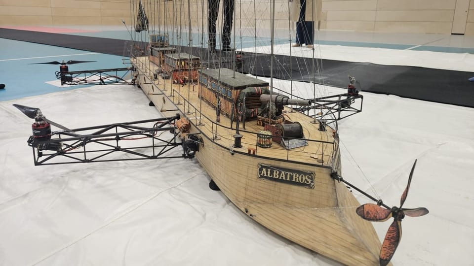 Historic Albatros airship model.