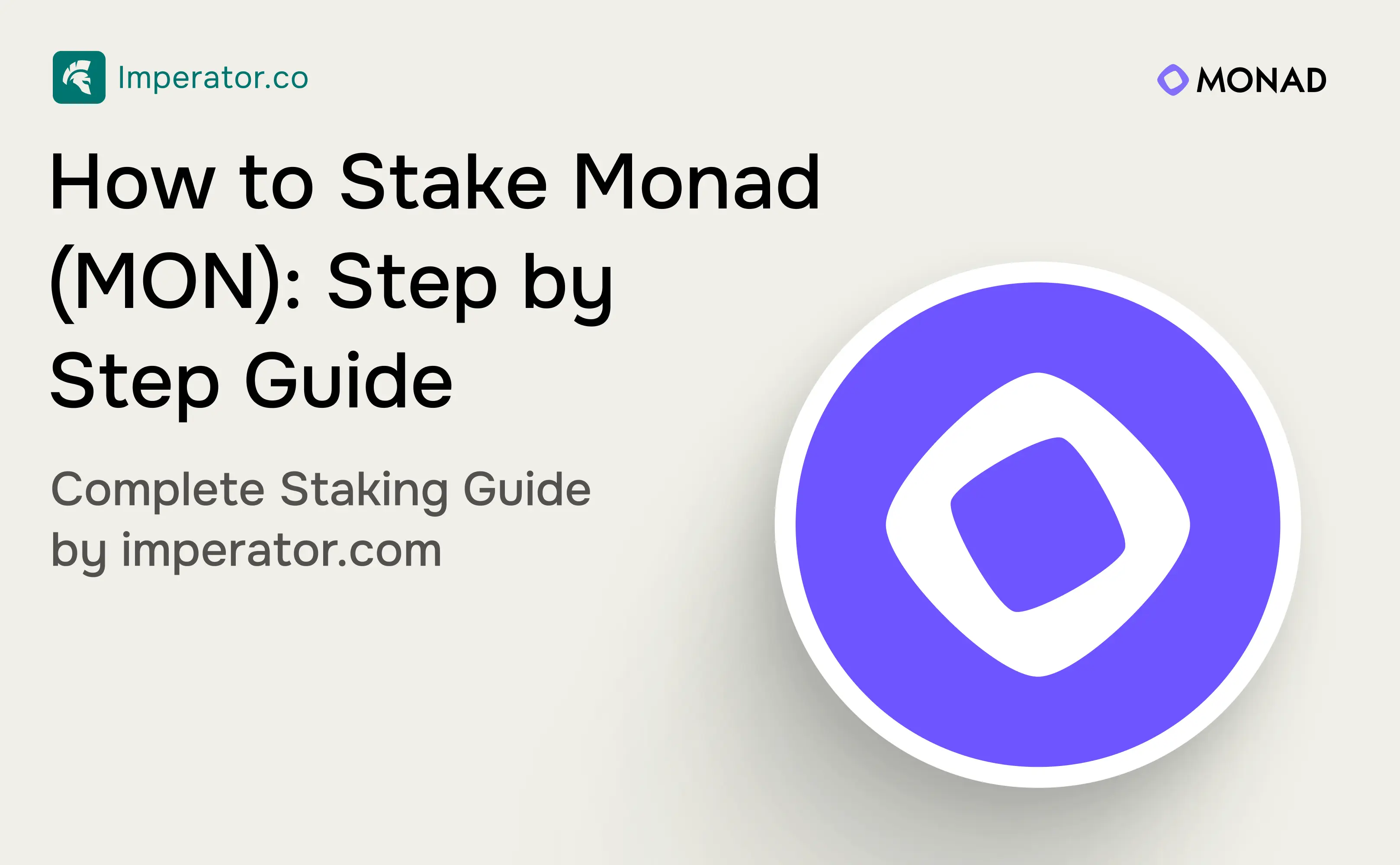 How to Stake Monad (MON): Step by Step Guide