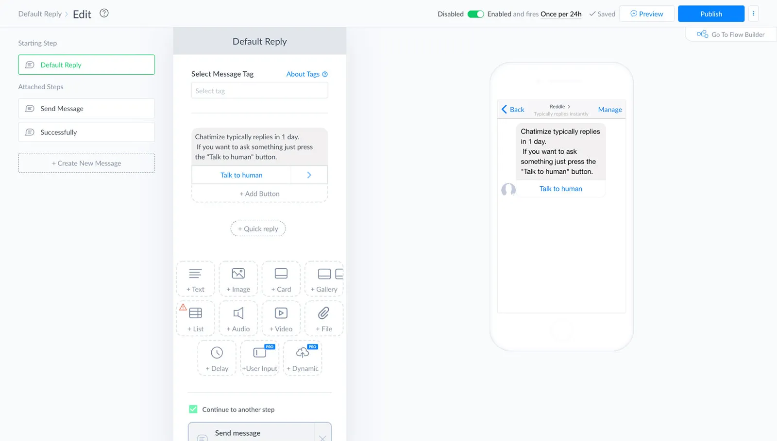 ManyChat Basic Builder