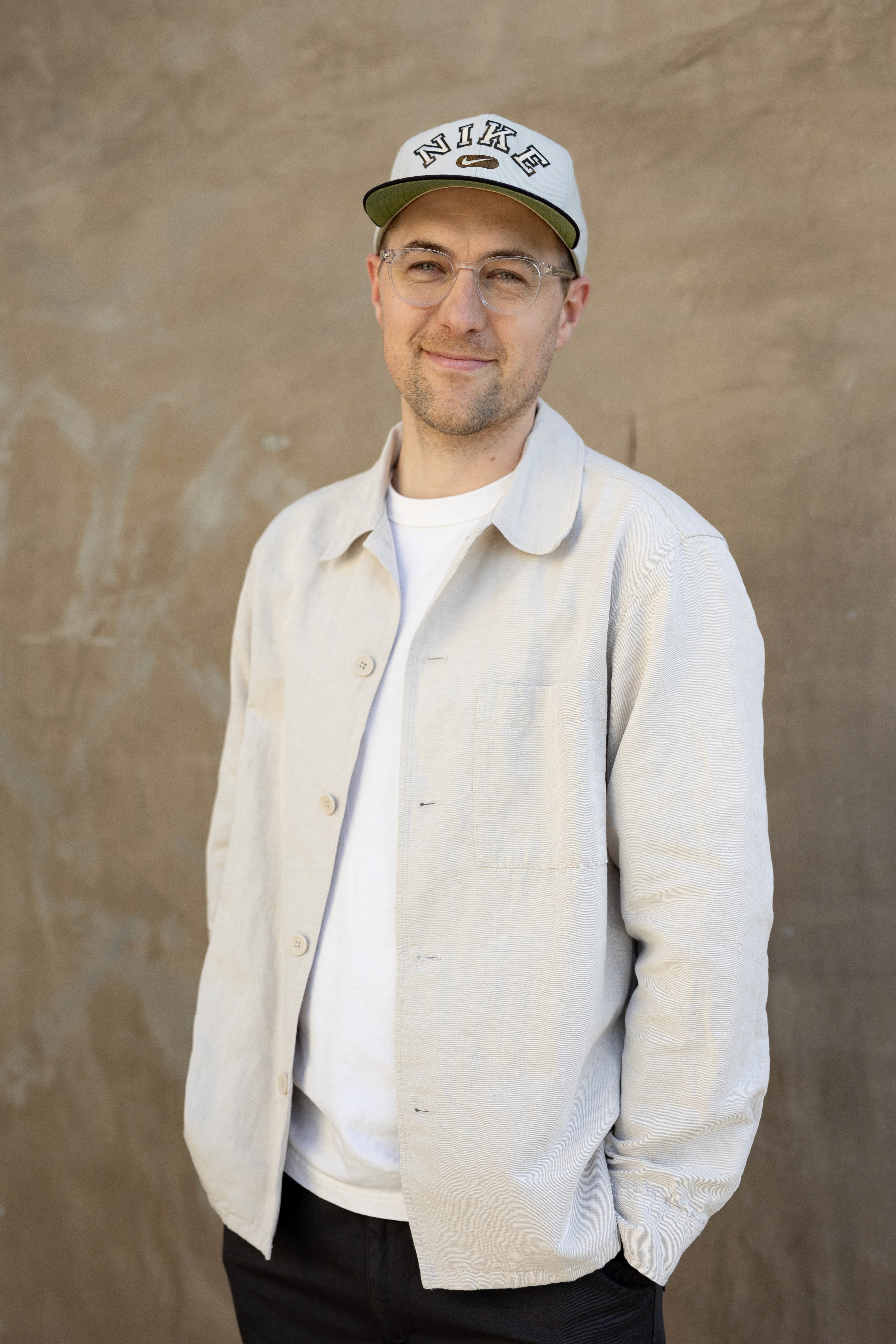 Black and white portrait of a man