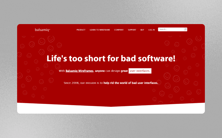 Balsamiq homepage