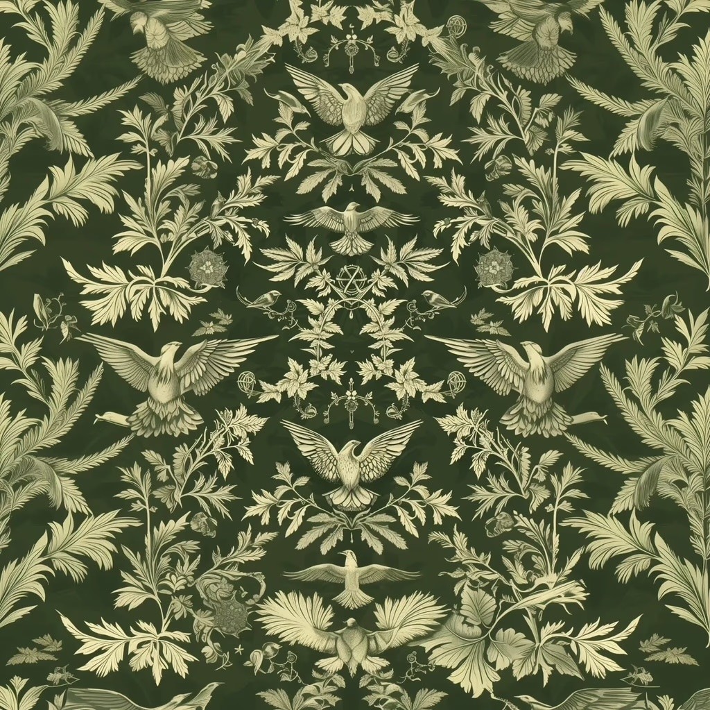 Gilded Leaf Cannabis Co. Victorian Pattern