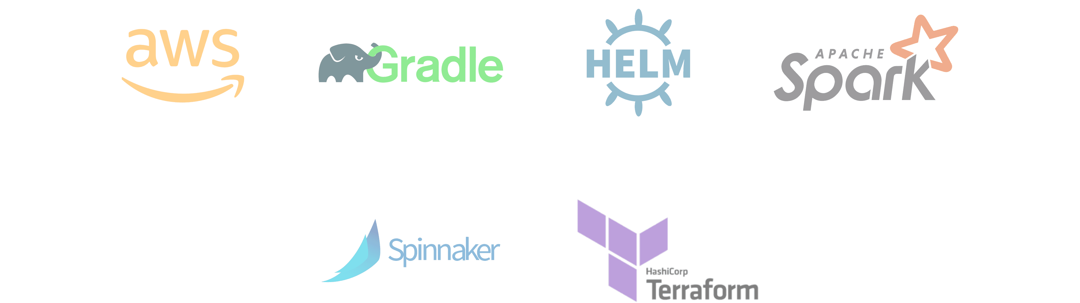 A group of logos representing different tech tools.