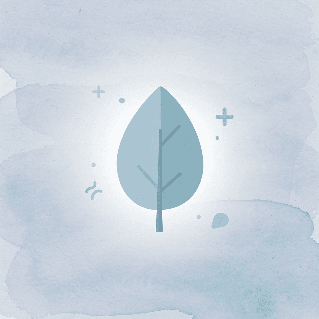 Leaf icon representing sustainable corporate swag
