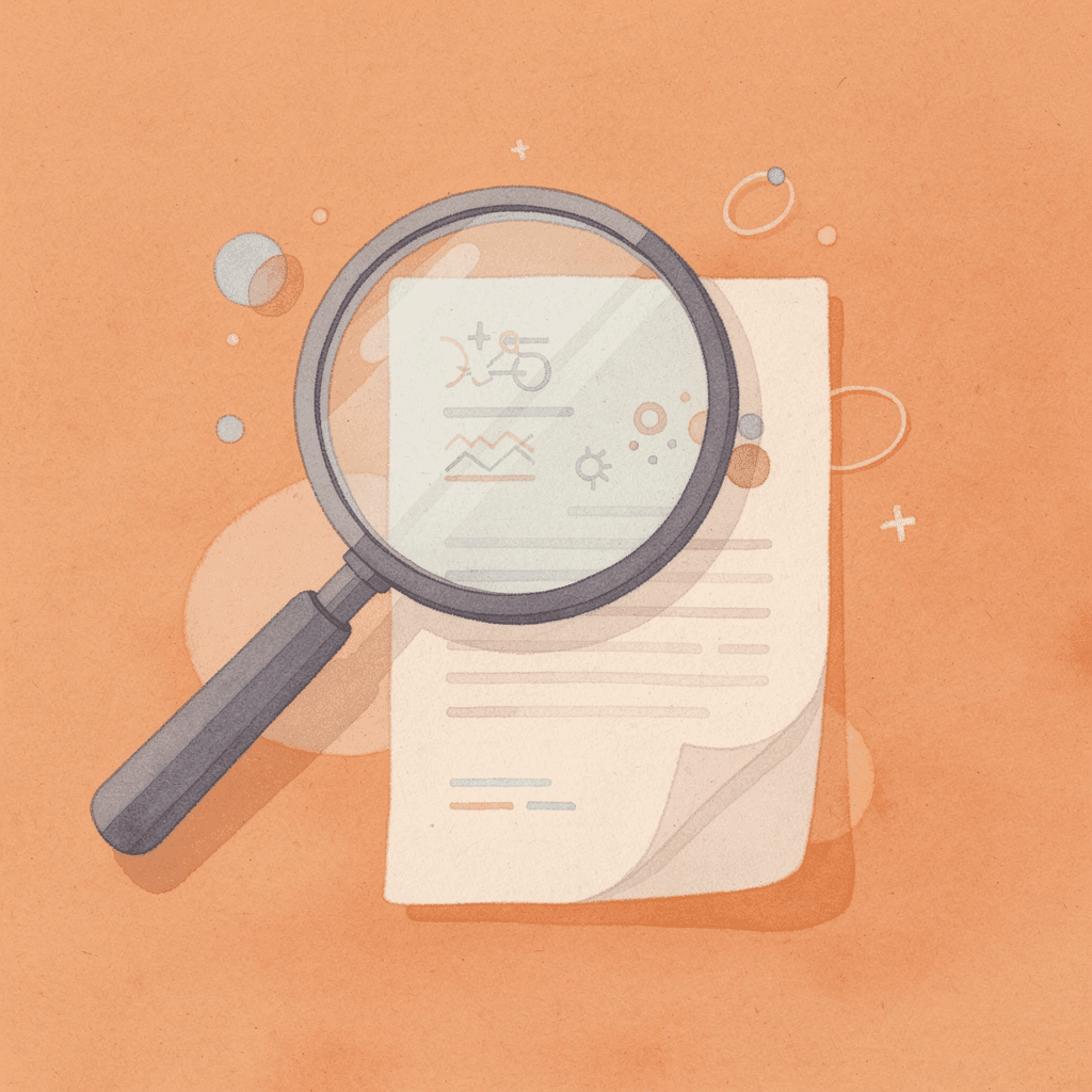 Magnifying glass examining SEO analytics representing agency evaluation