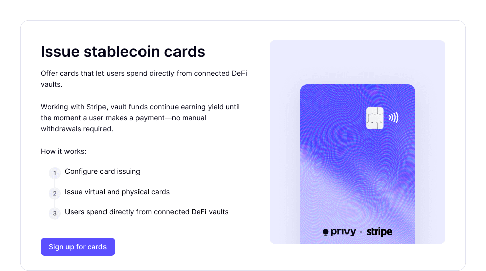 Launch a global stablecoin card program in as little as a month illustration 1