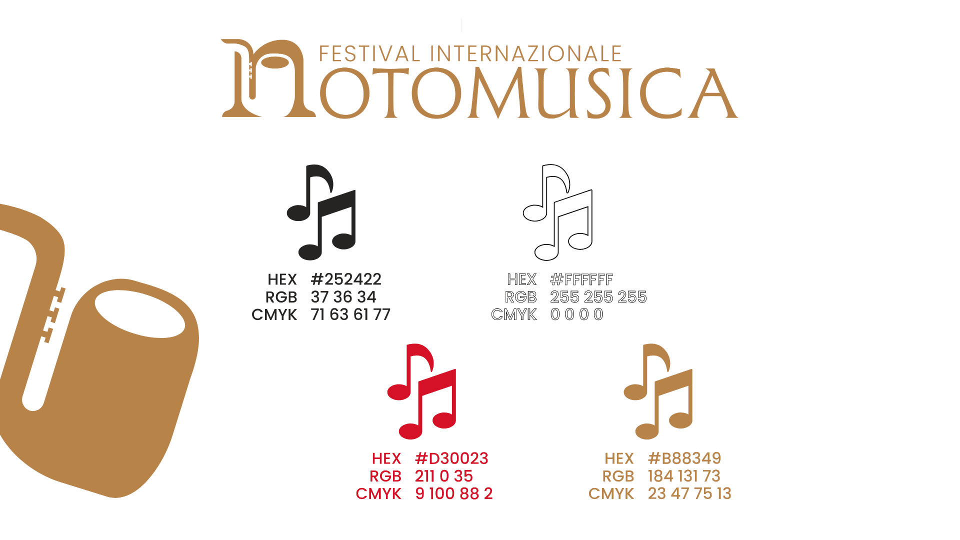 Notomusica music festival branding color palette