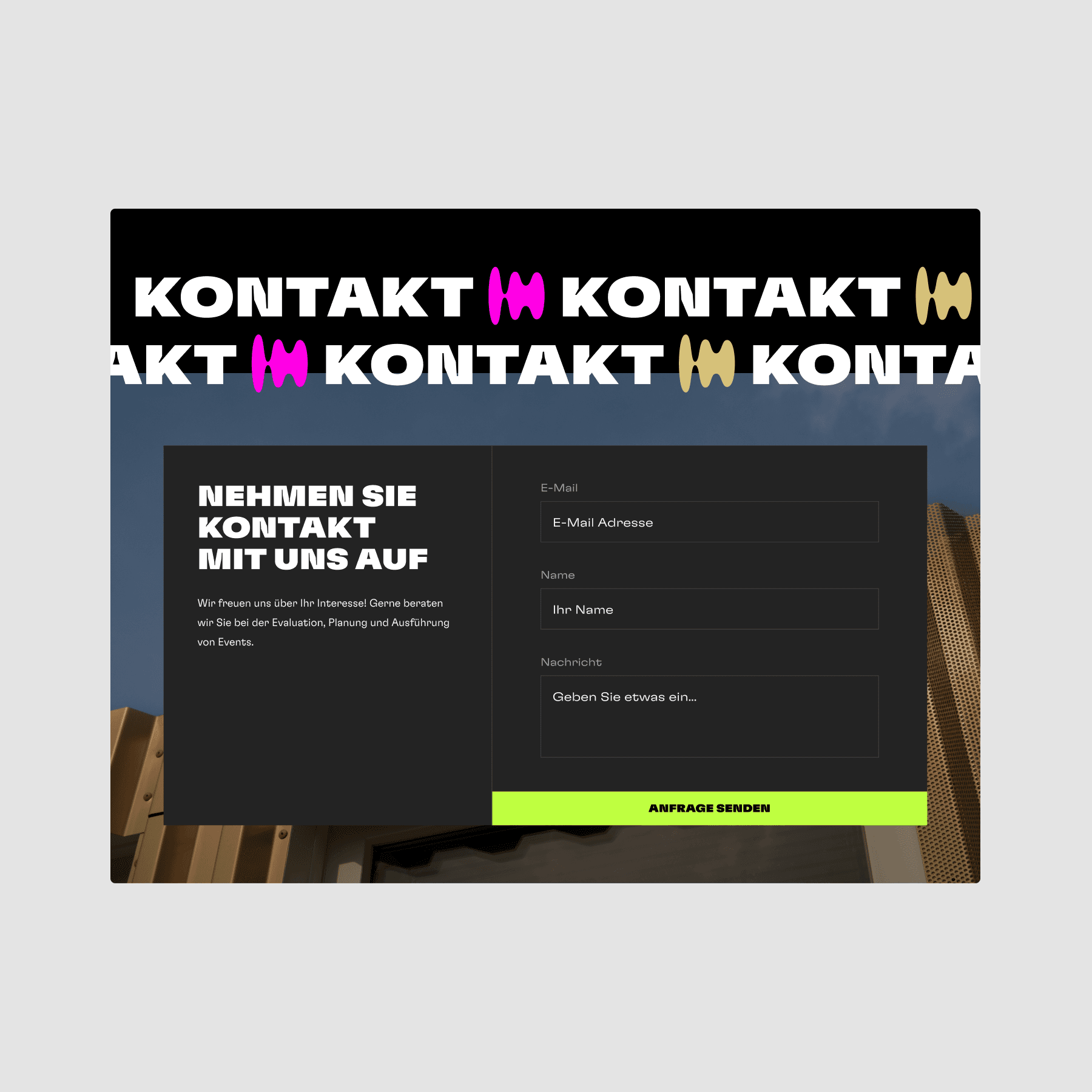 bernexpo design contact form