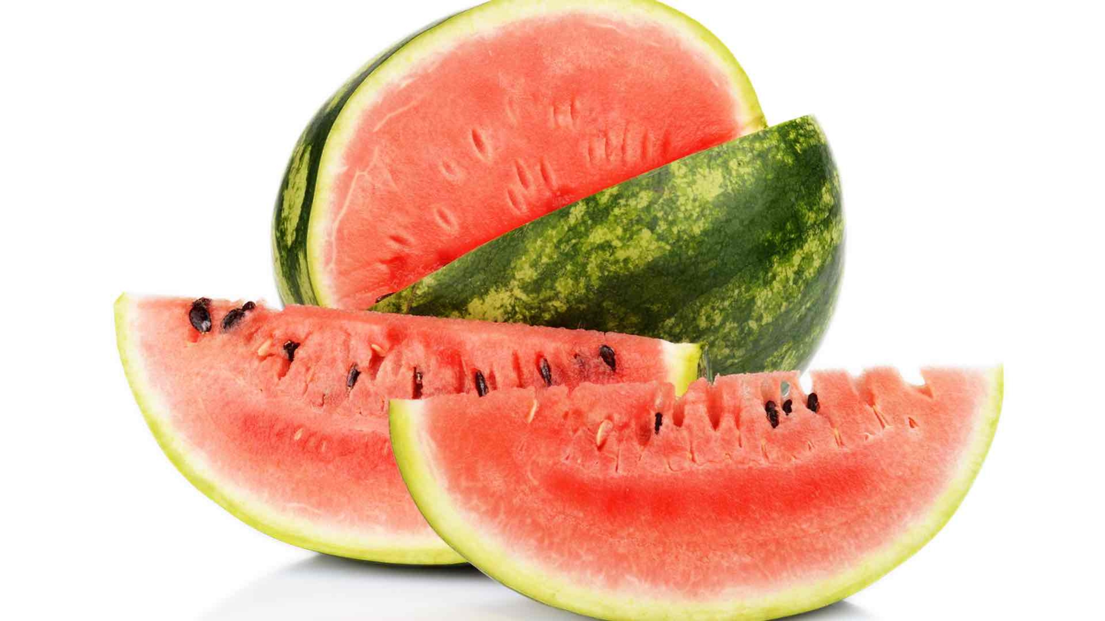 Sliced watermelon