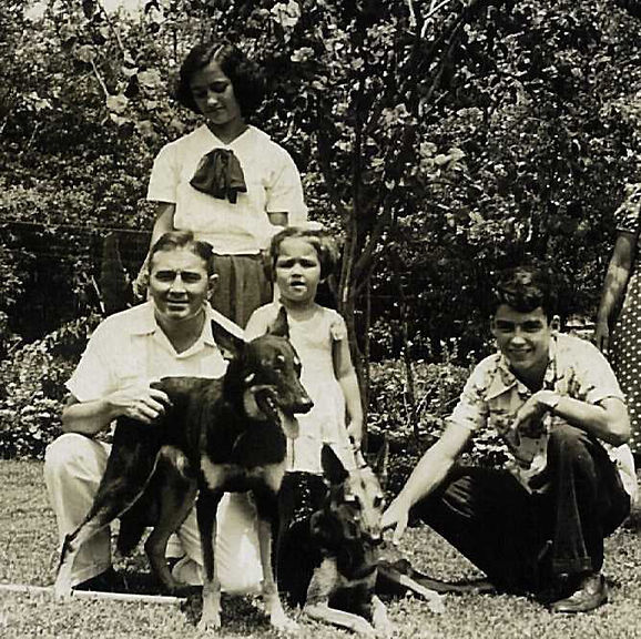 ERNIE 71 Cebu 1948 Kneeling Luis Aboitiz, Vicki Aboitiz Cody, Ernie Aboitiz Standing behin