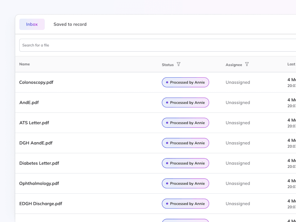 Streamline document storage