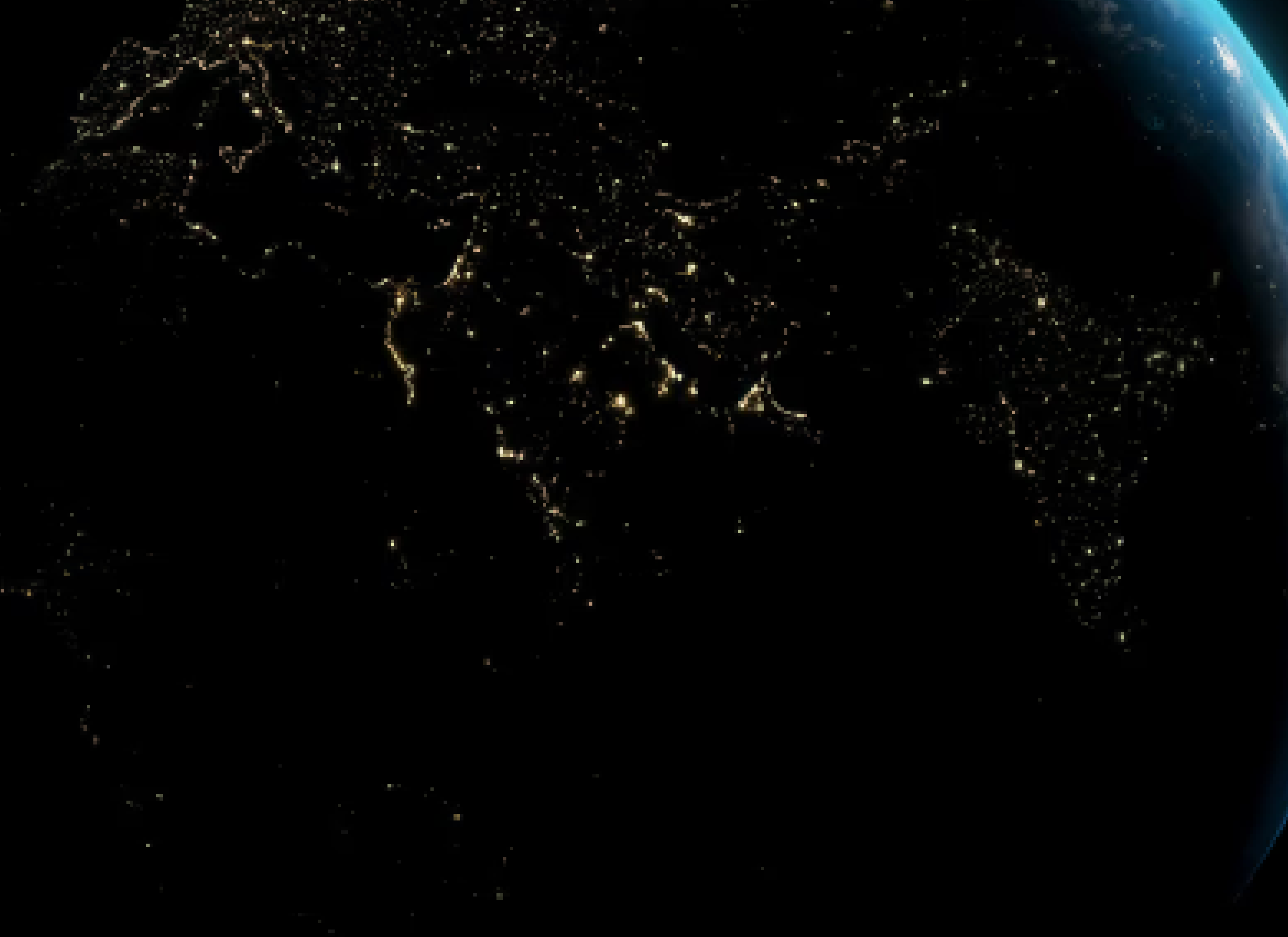 Earth at night