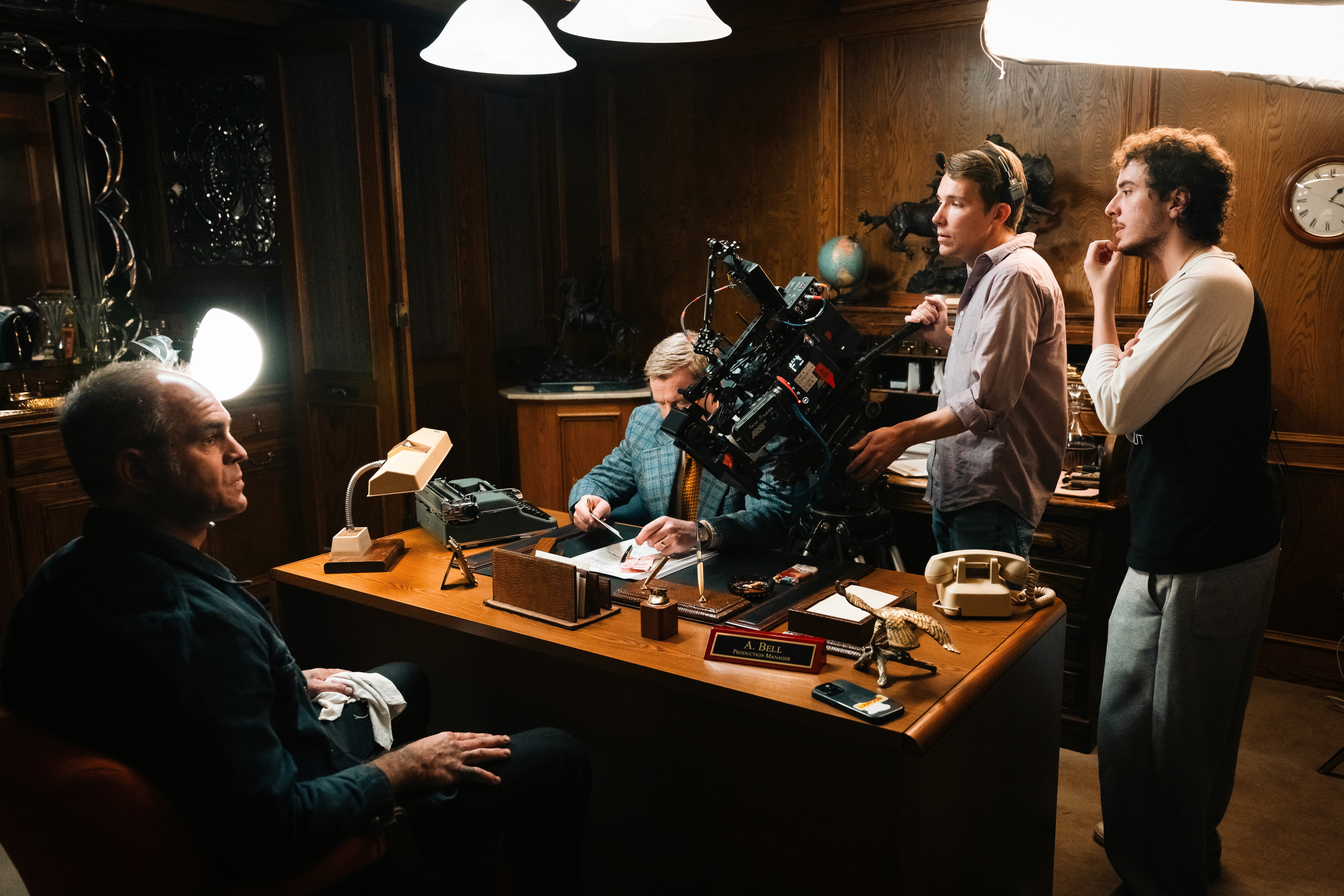 Luca Pizzoleo on set of Deville