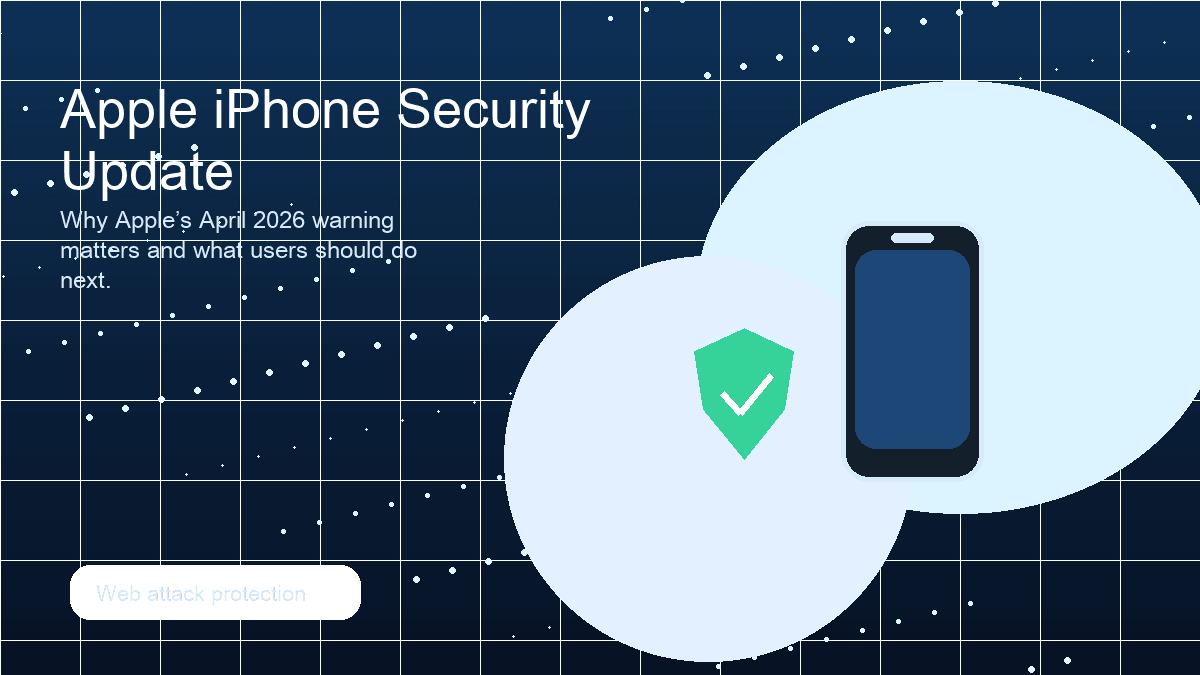 iPhone security update and mobile protection concept