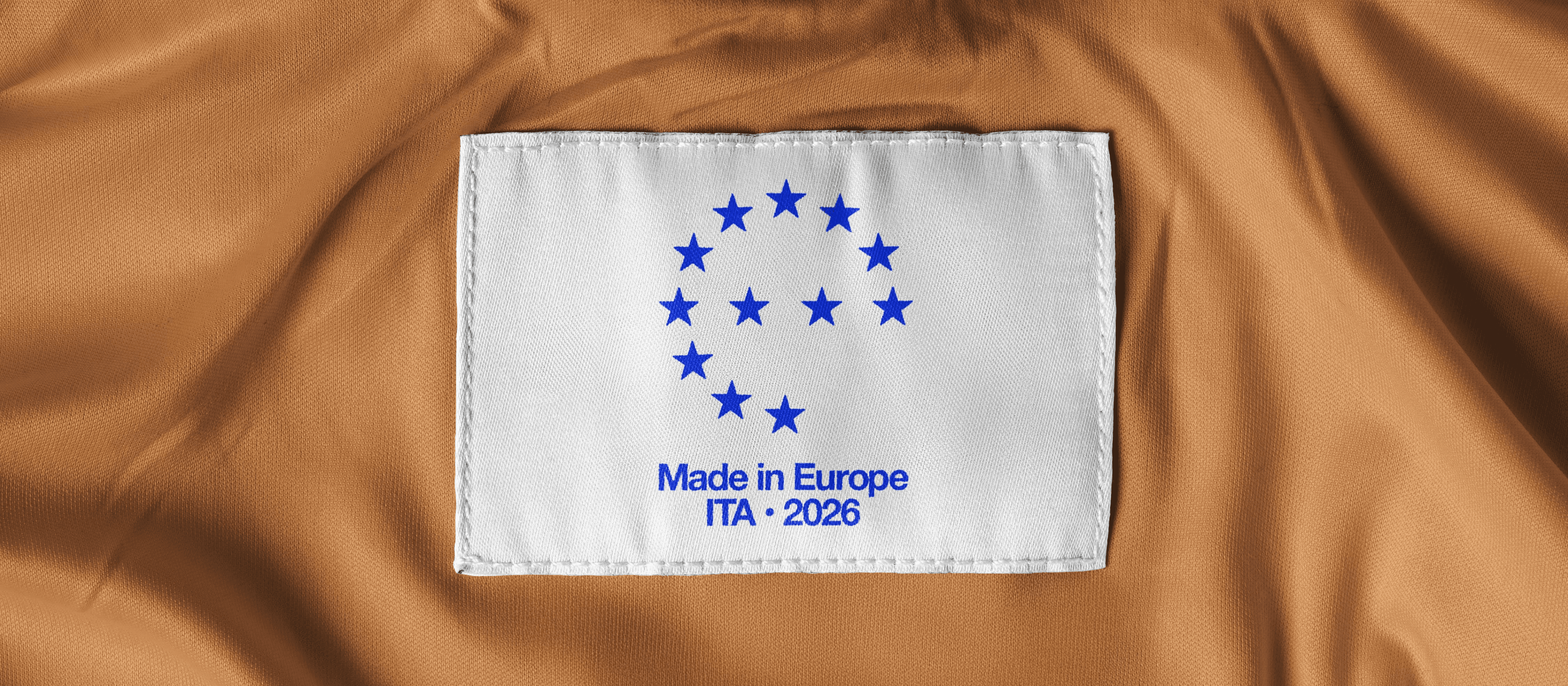 Made in Europe label on cloth