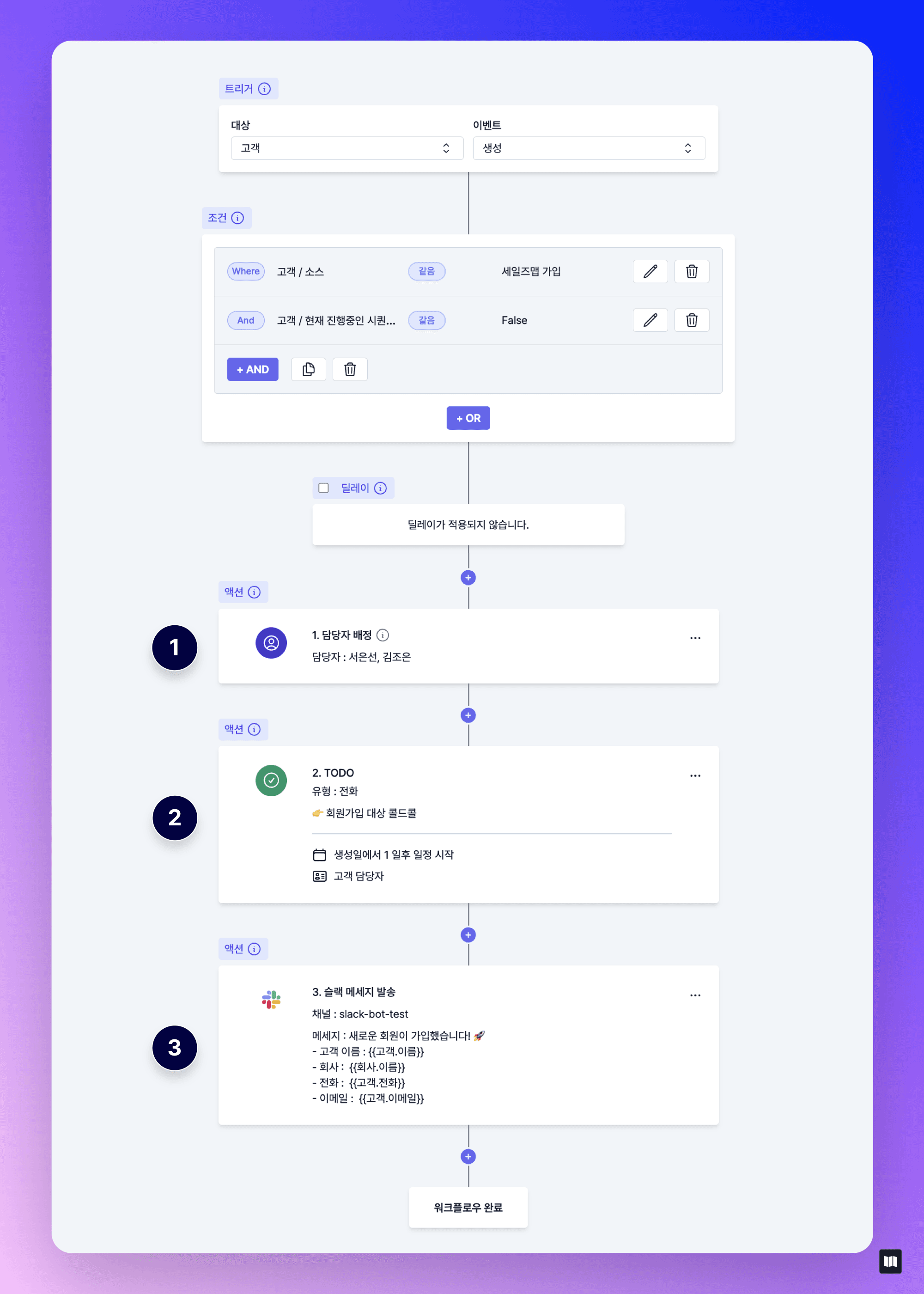 세일즈맵-b2b-crm-워크플로우-자동화-회원가입