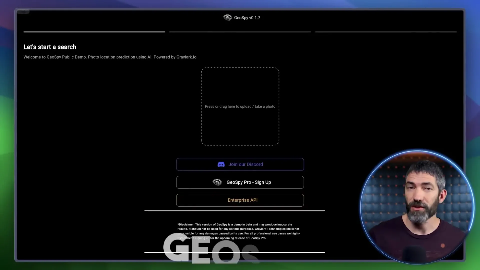 Using GeoSpy to identify photo locations