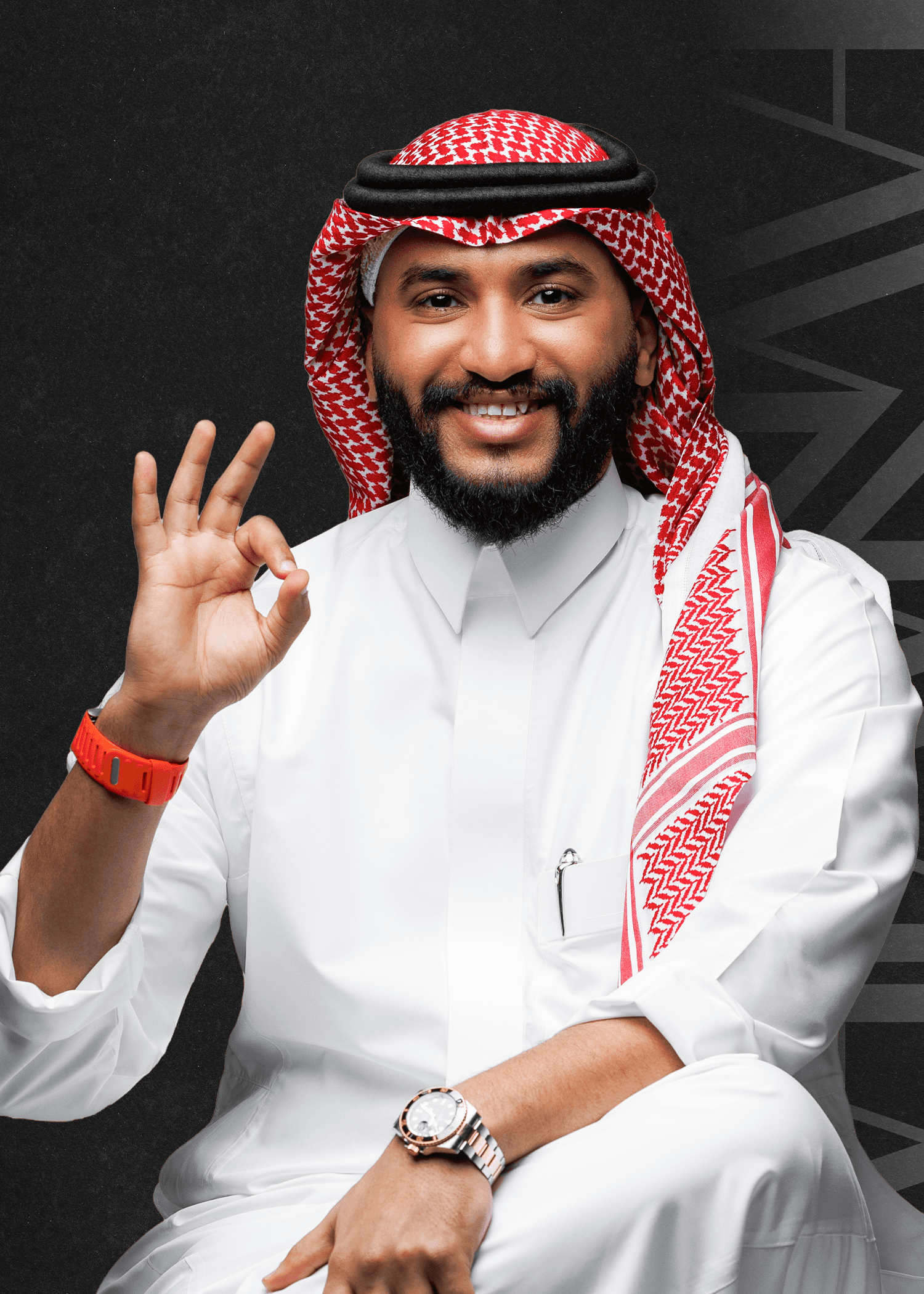 Portrait  of a young man with glasses