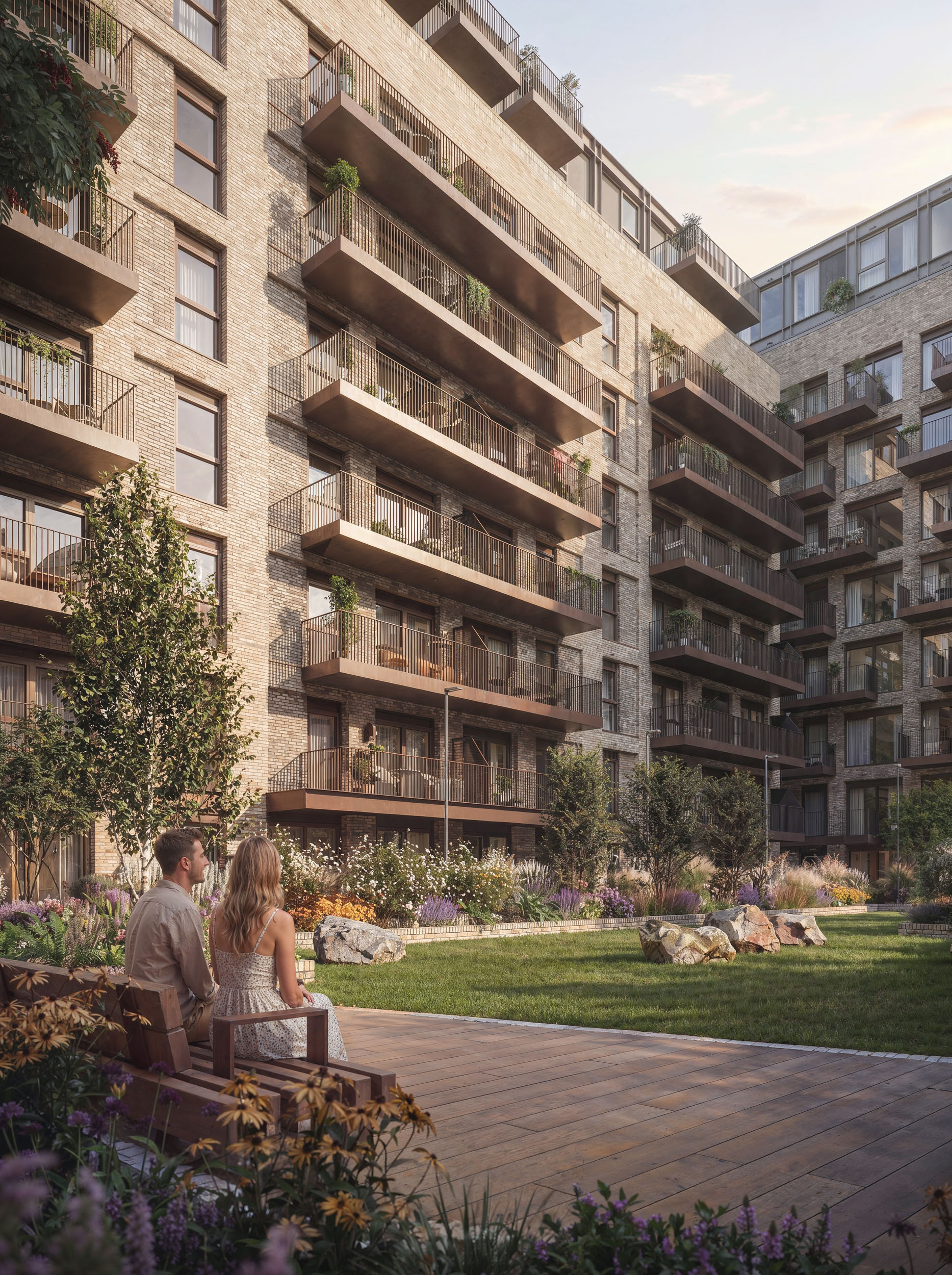 Architectural CGI of residential property. Photorealistic render.