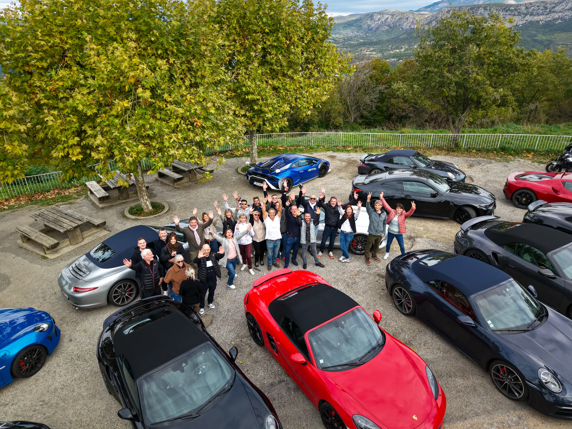 Photo aérienne lors d'un road trip dans le Verdon avec Drive Emotion
