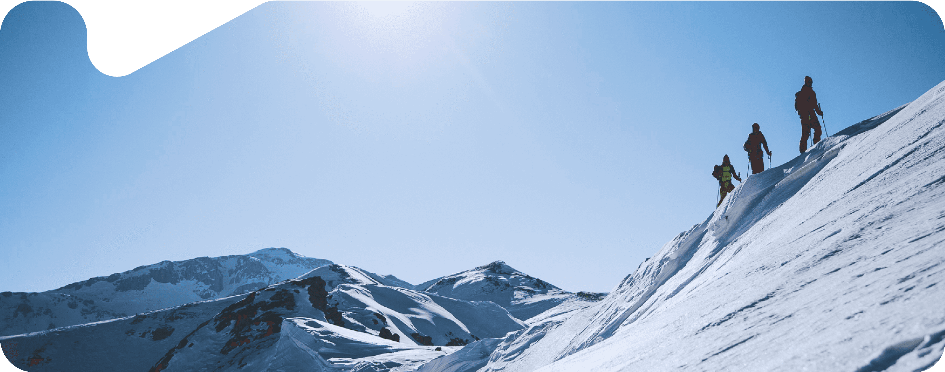 Hiking the peak before skiing down in Bogicevica Valley, Montenegro 