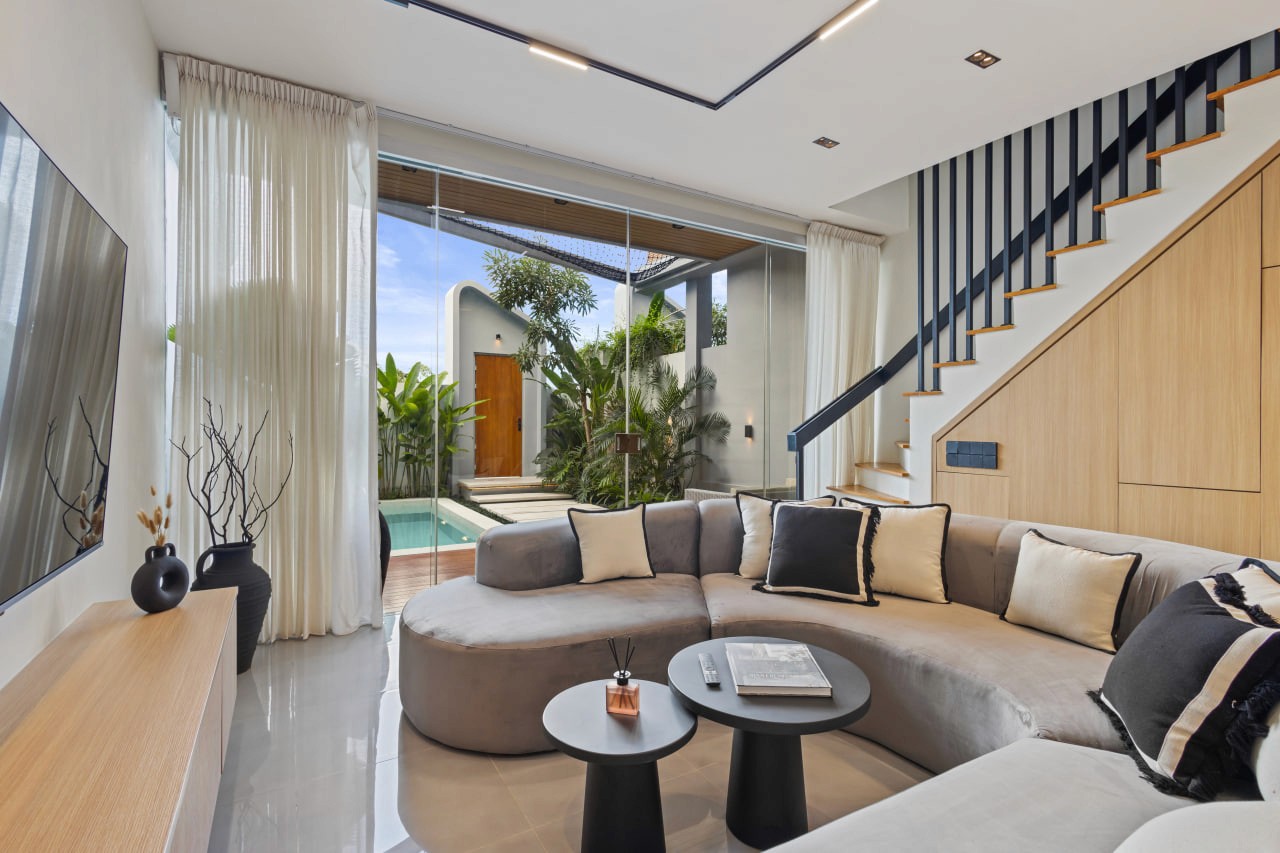 2-bedroom townhouses with rooftop and rice field views in Umalas