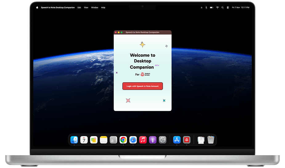 Laptop and phone with recording app