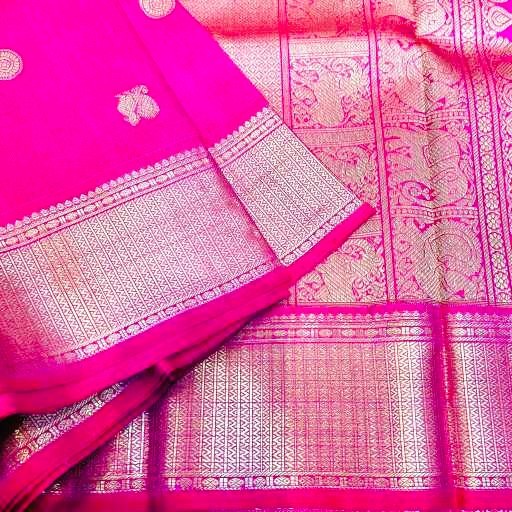  Marvel Pink Kanchivaram Silk Saree