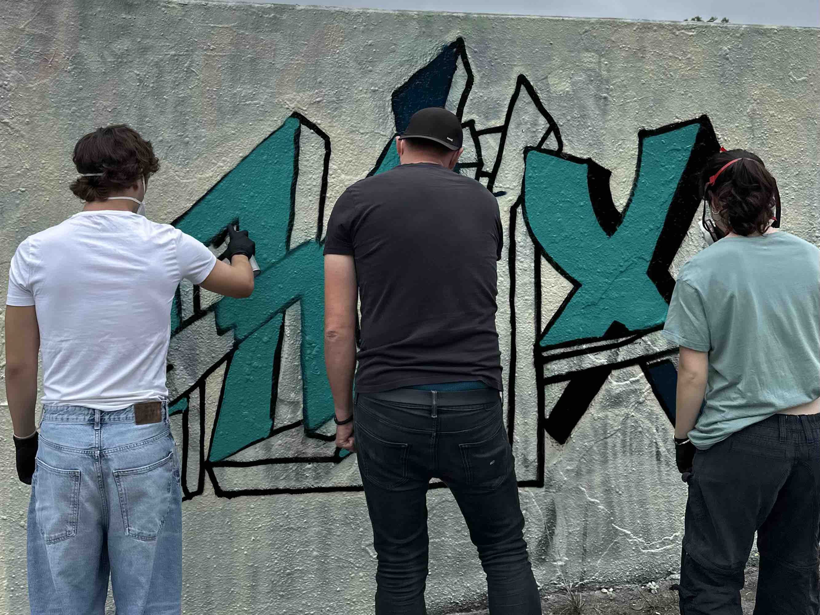 Kreativer Geburtstag mit professionellem Graffiti-Künstler