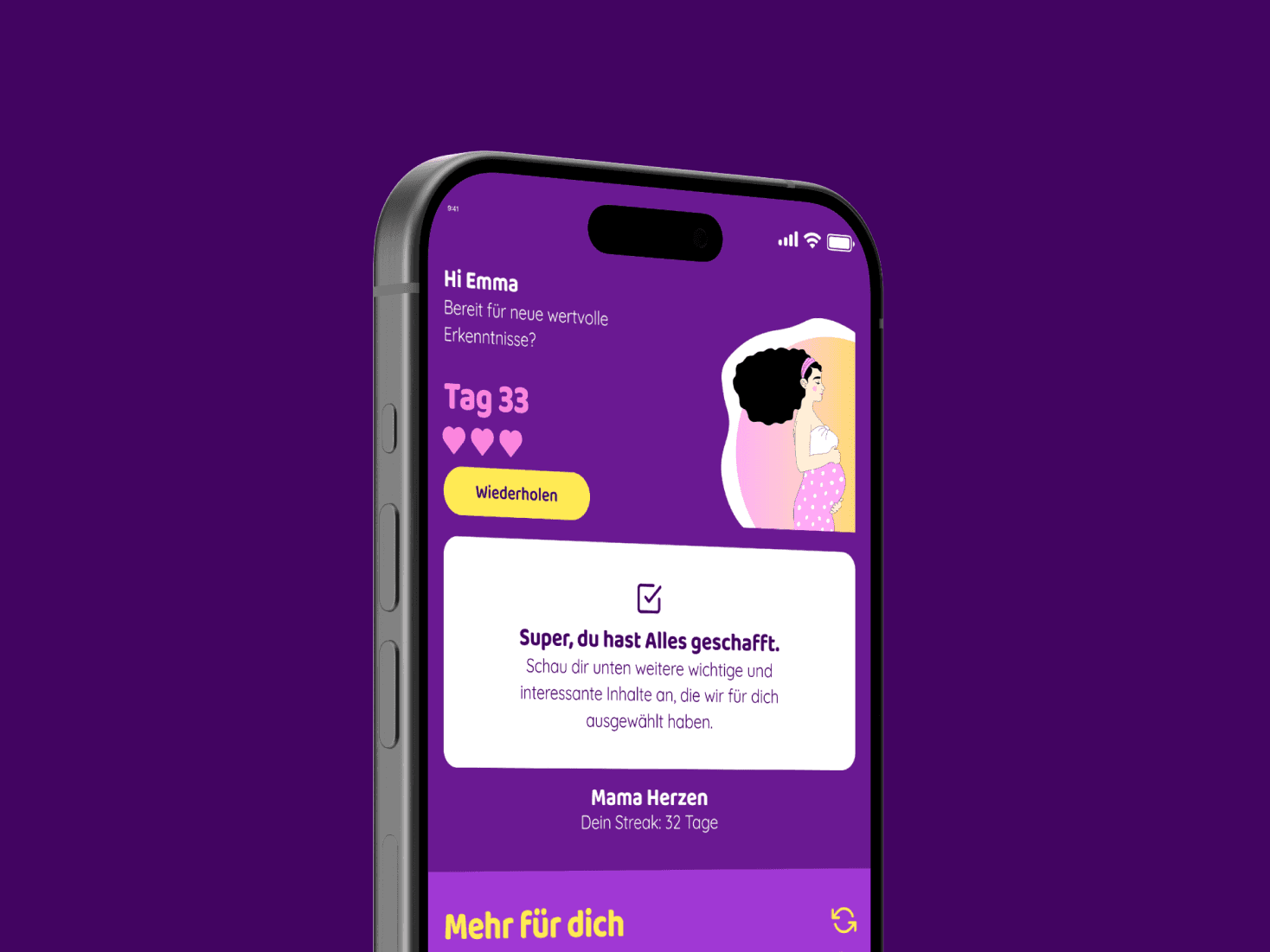 UI App Design Screens "My Doula"